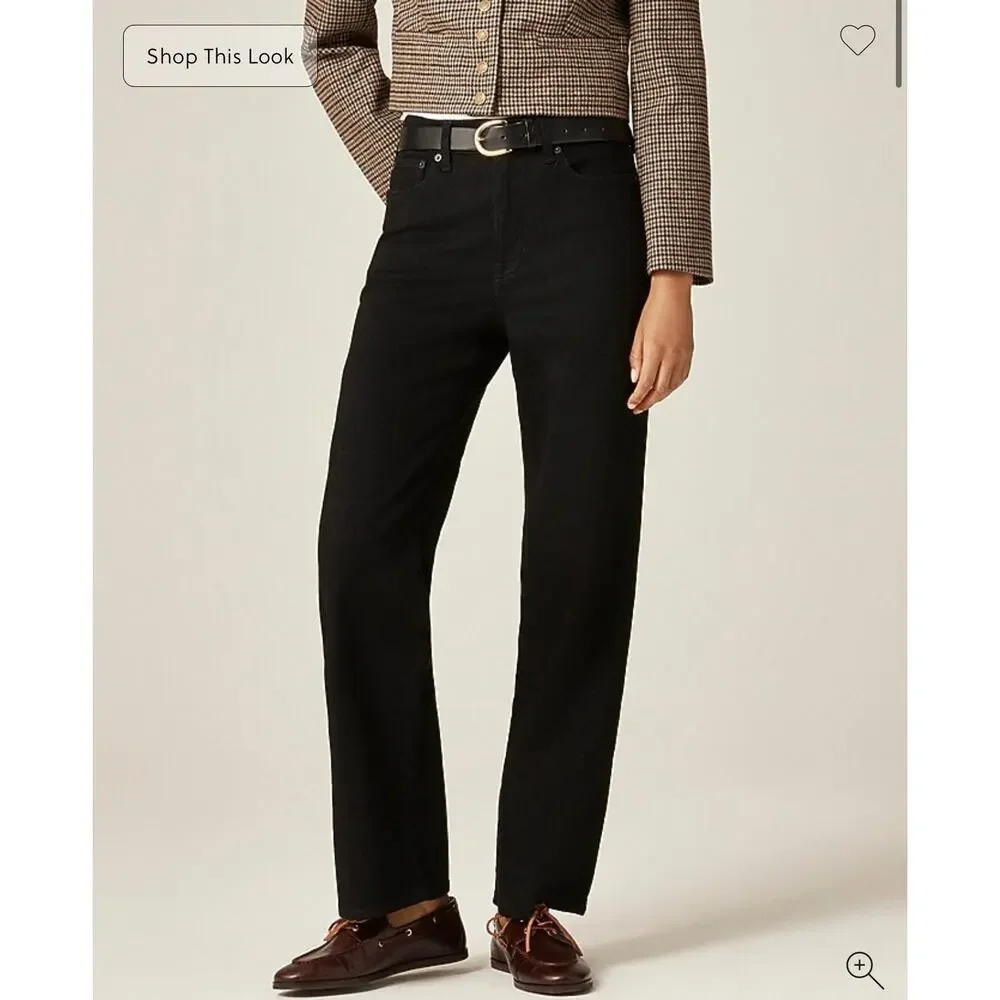 J. Crew slim-wide jean in Black Wash NWT size 31T